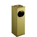 Square ashtray/paper bin in polished brass