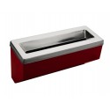 Rectangular wall-mounted ashtray