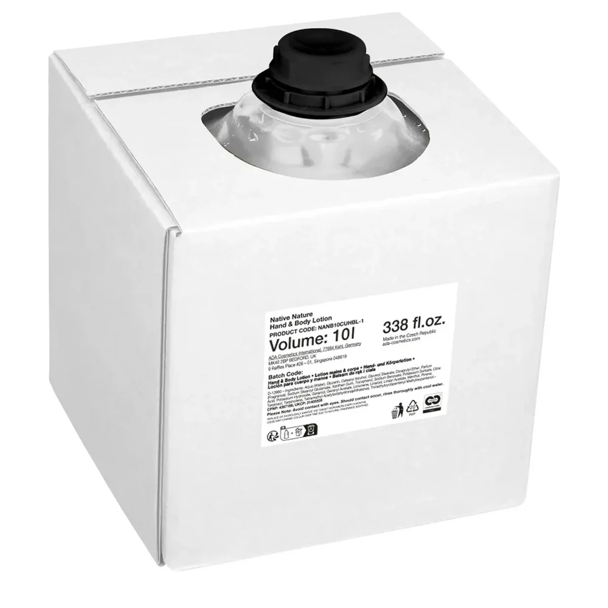 Native Nature Hand & Body Lotion, Refill, 10 l
