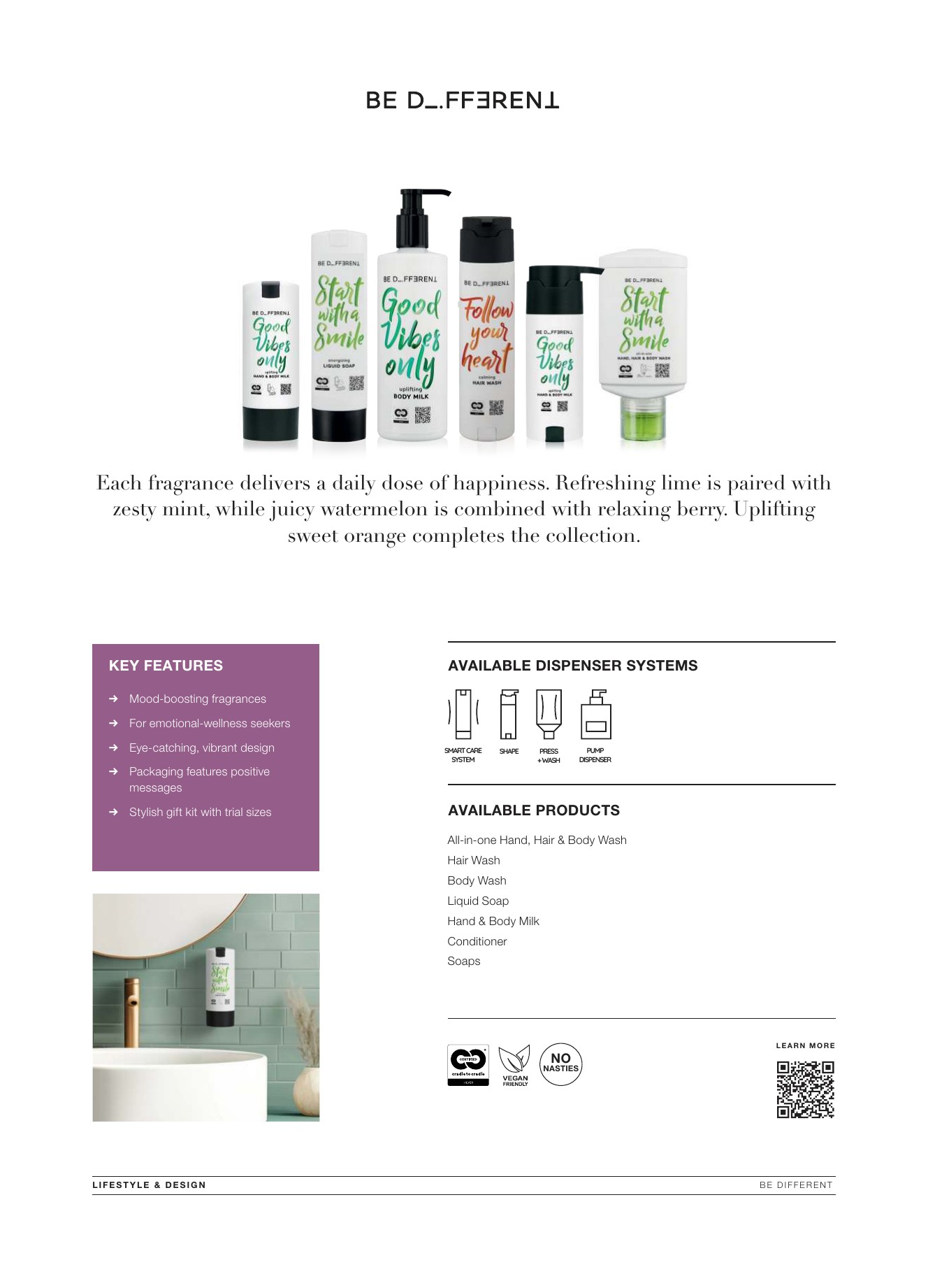 Be Different brand card — page 2