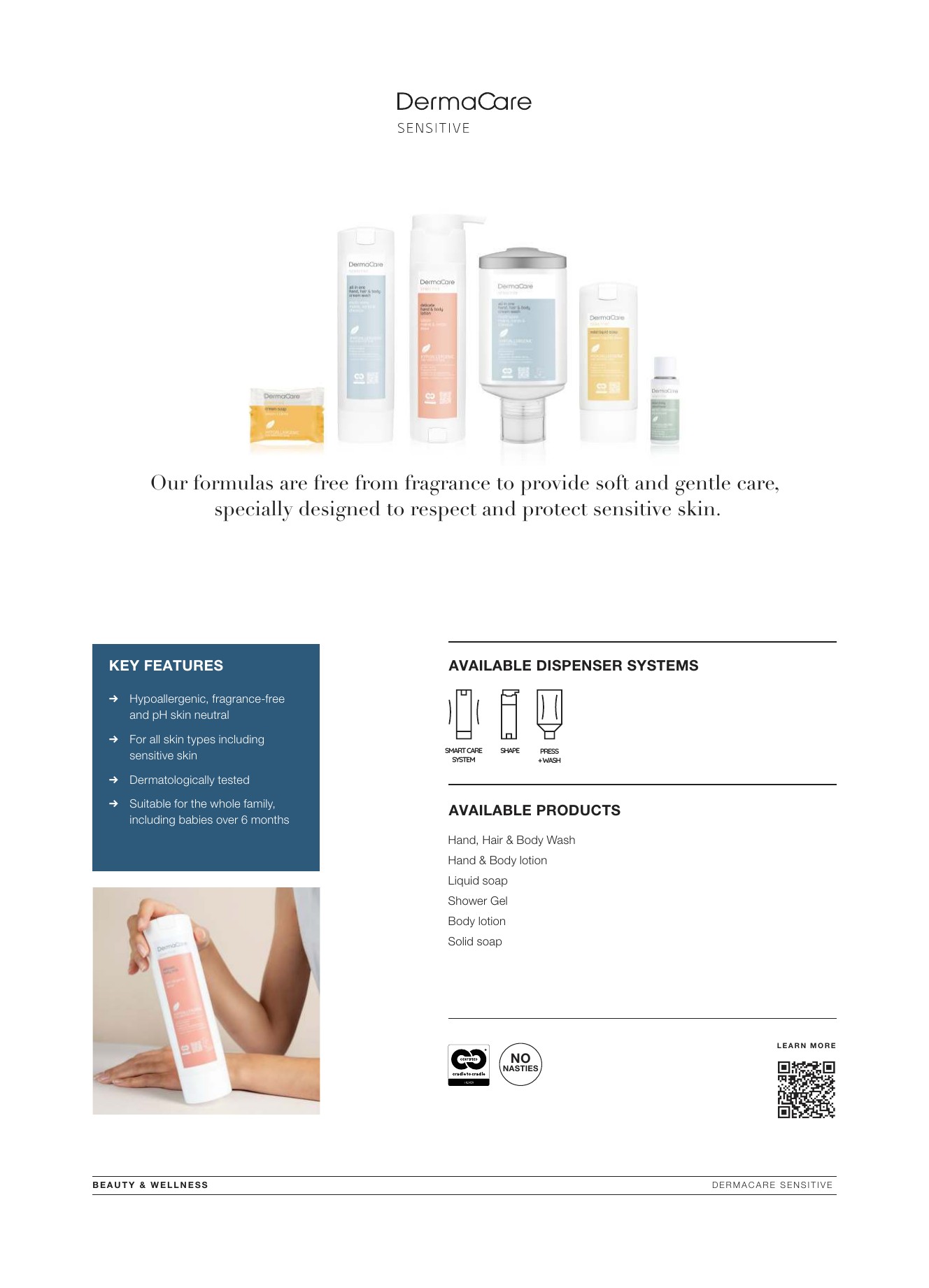 Dermacare Sensitive brand card — page 2