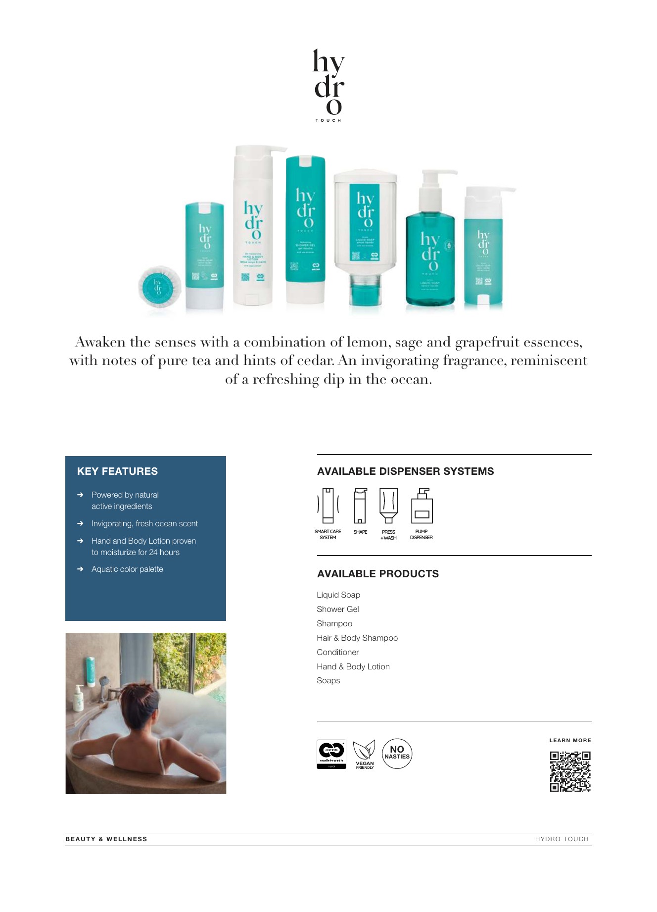 Hydro Touch brand card — page 2