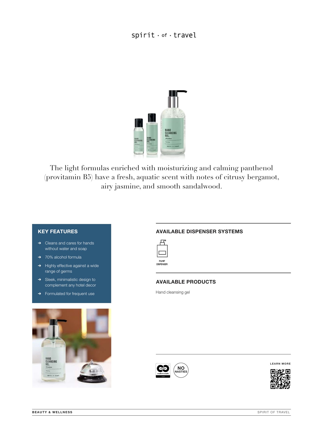 Spirit of Travel brand card — page 2