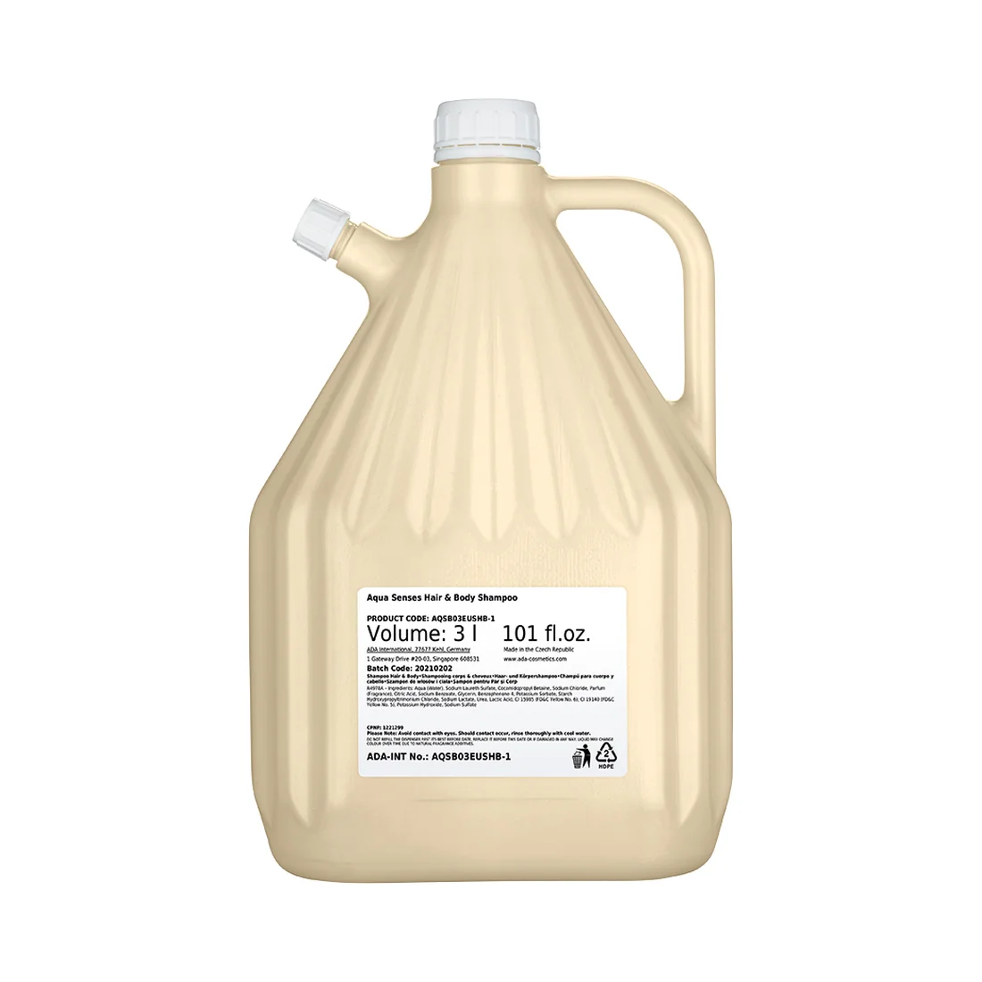 Rezervă șampon păr și corp, rezervă, 3 l