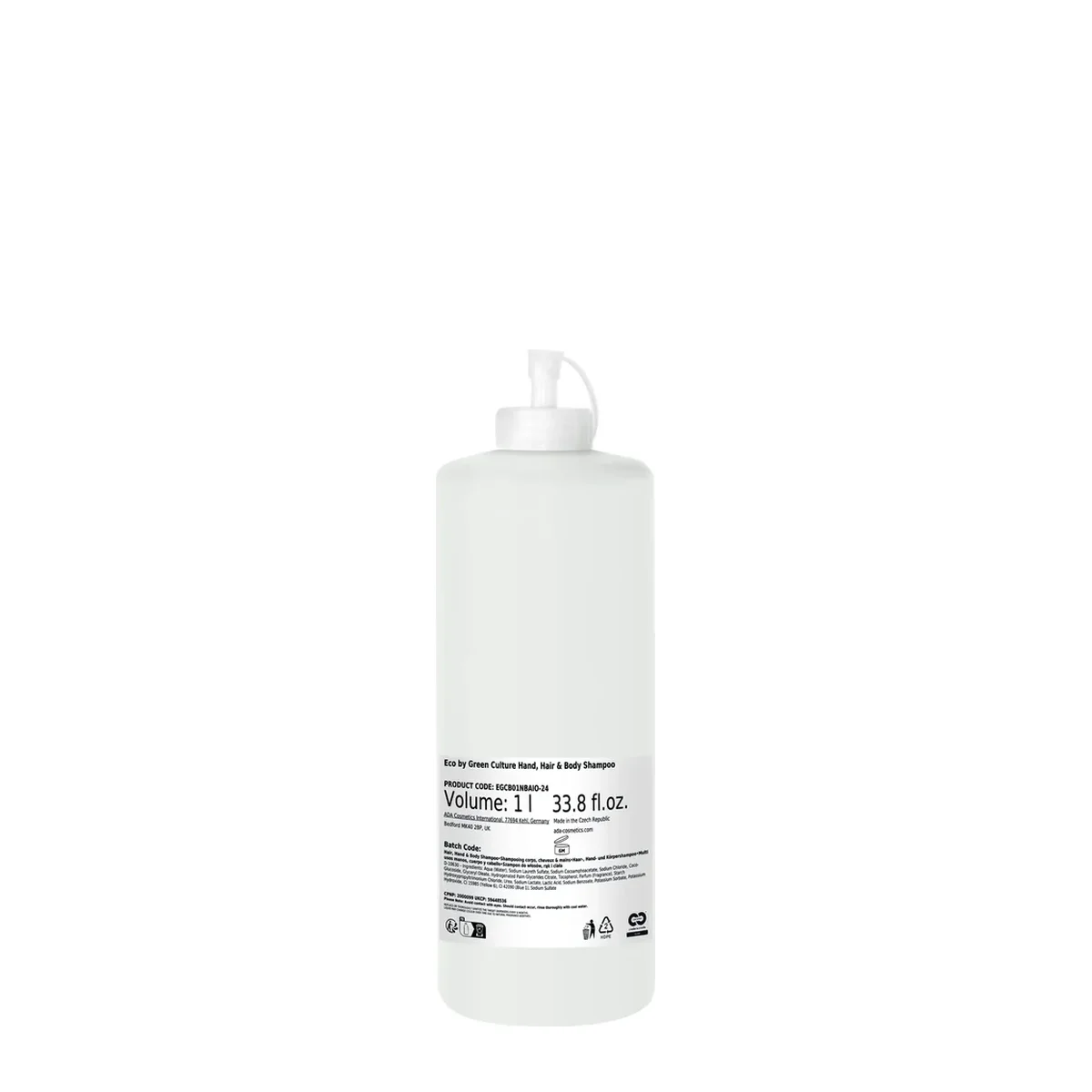 Eco by Green Culture Hand, Hair & Body Shampoo, Refill, 1 l