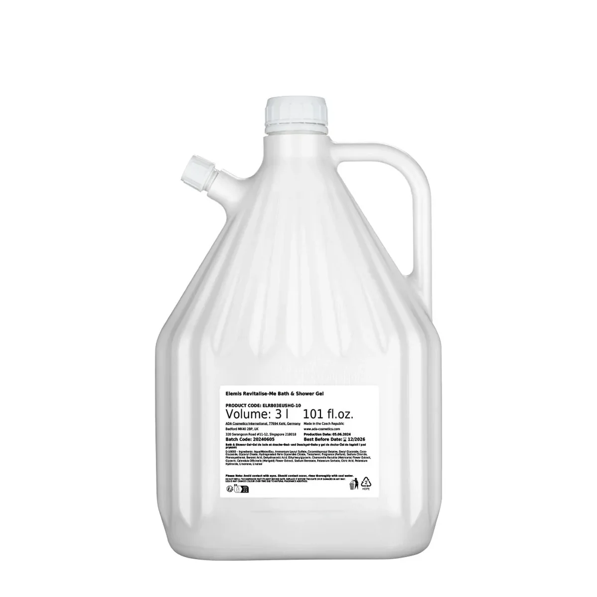 Elemis Shower Gel, Refill, 3 l