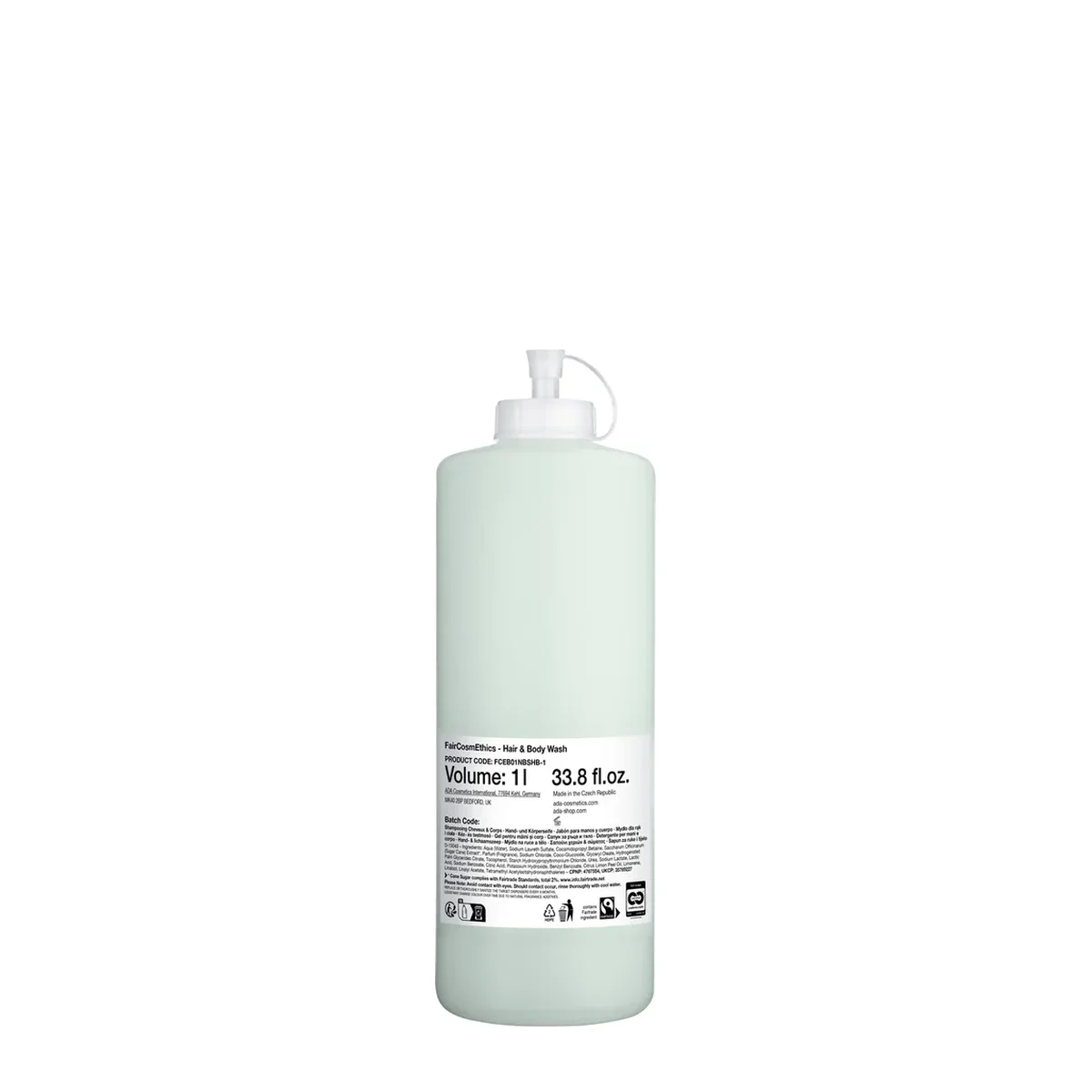 Faircosmethics Hair & Body Shampoo, Refill, 1 l