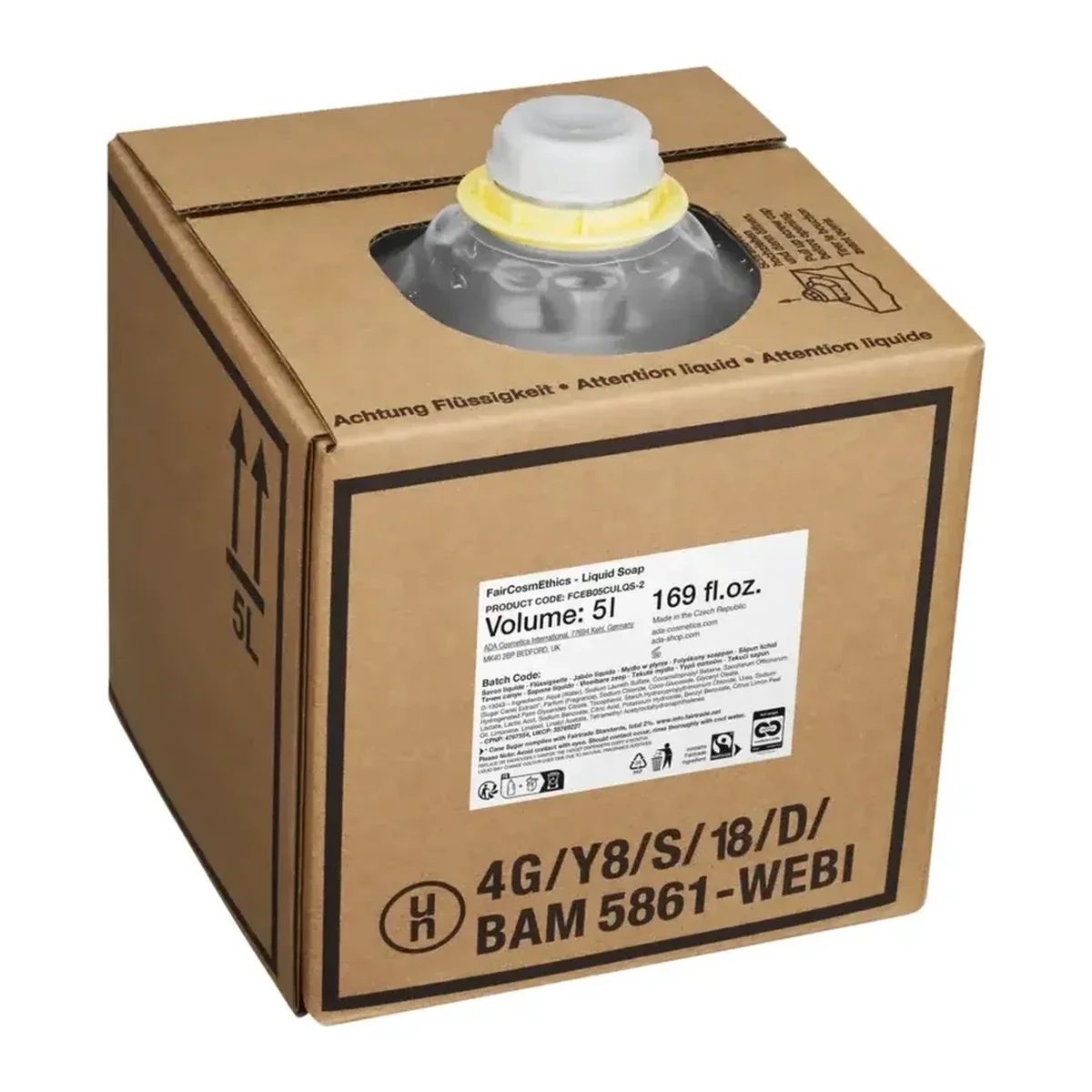 Faircosmethics Liquid Soap, Refill, 5 l