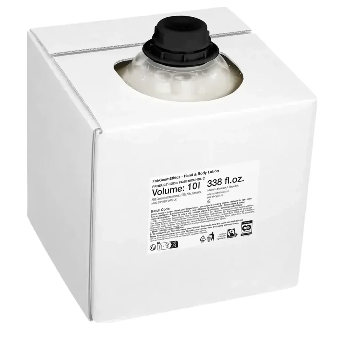 Faircosmethics Hand & Body Lotion, Refill, 10 l