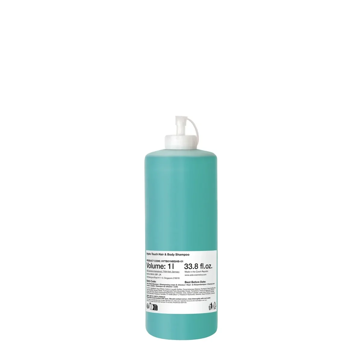 Hydro Touch Hair & Body Shampoo, Refill, 1 l
