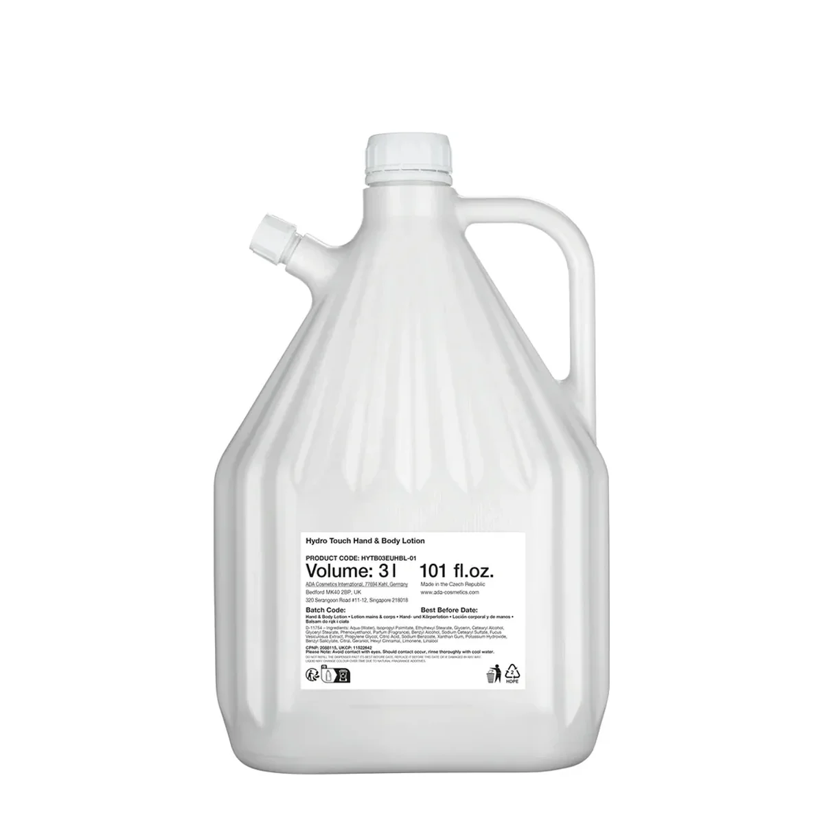 Hydro Touch Hand & Body Lotion, Refill, 3 l