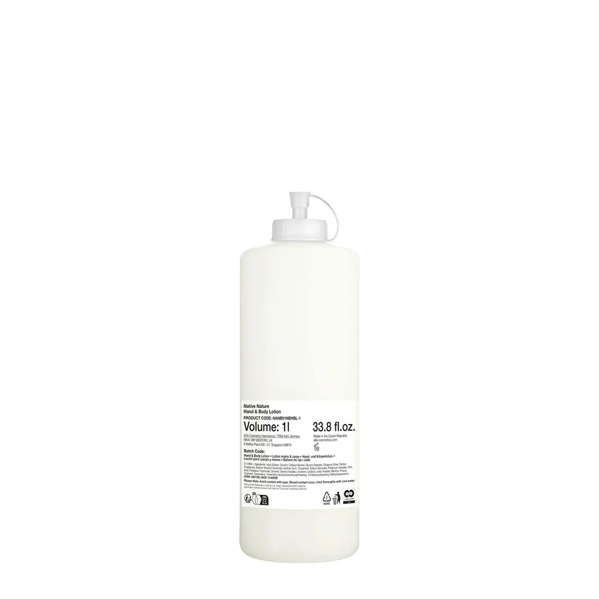 Native Nature Hand & Body Lotion, Refill, 1 l