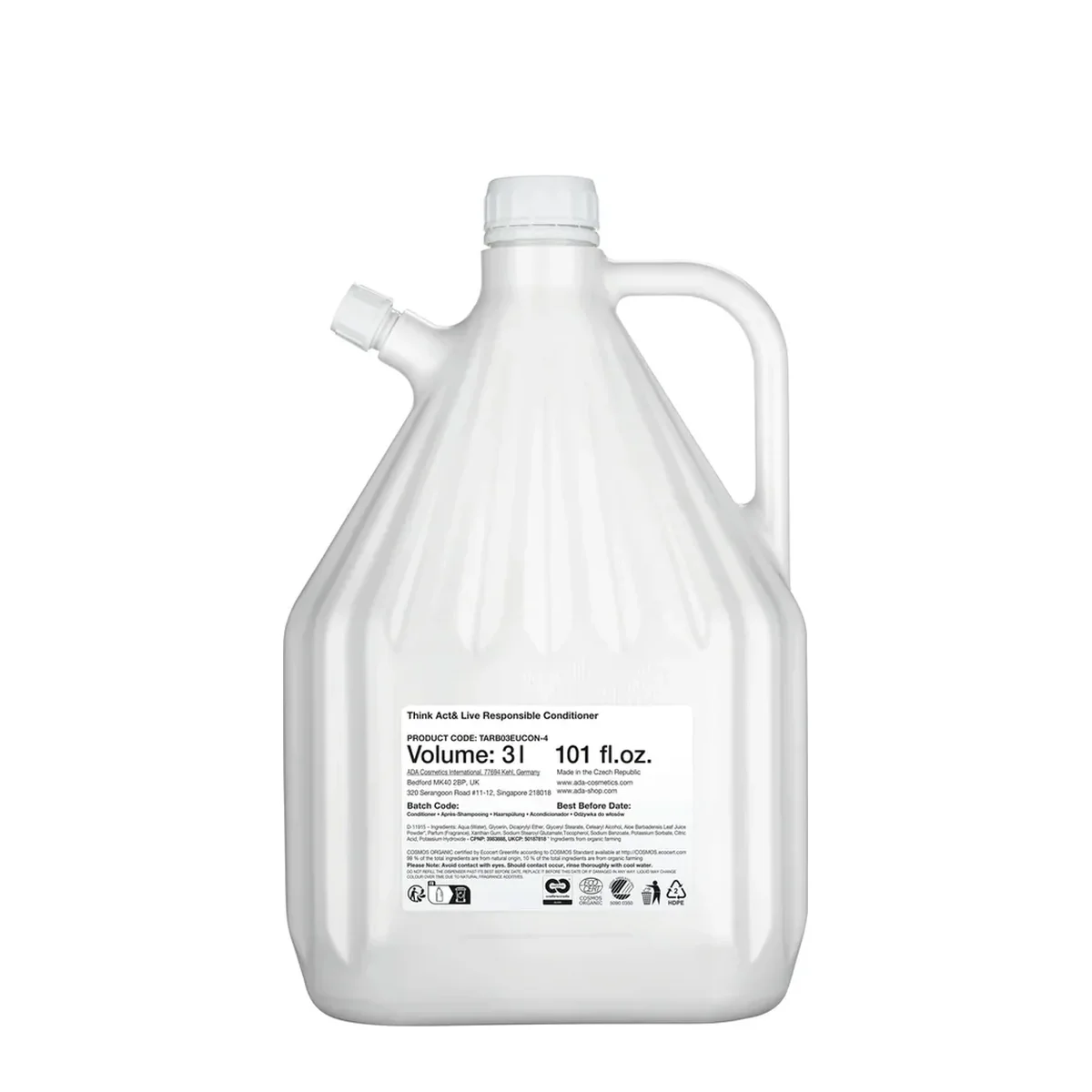 Think, Act & Live Responsible Conditioner, Refill, 3 l