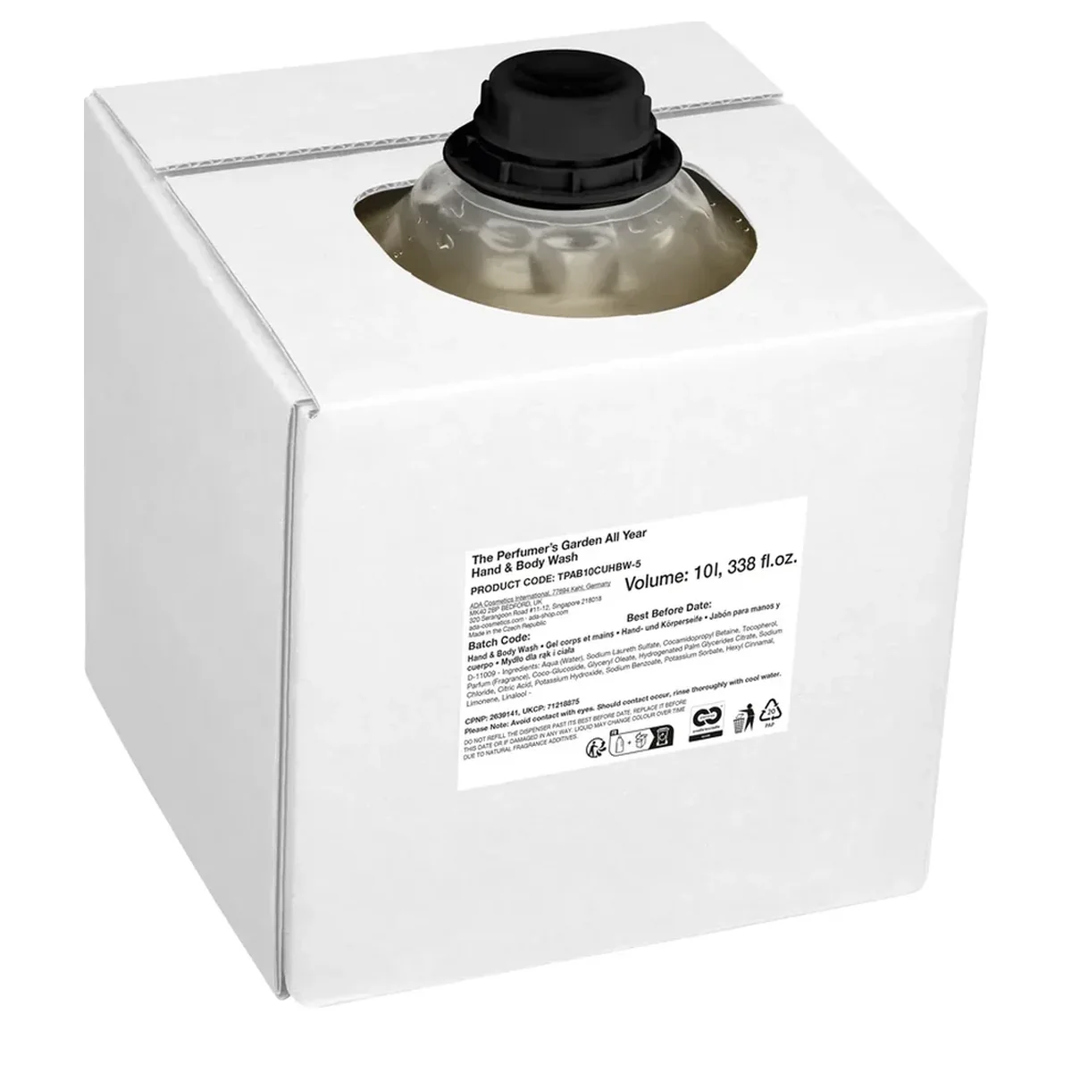 The Perfumer's Garden Hand & Body Wash, Refill, 10 l