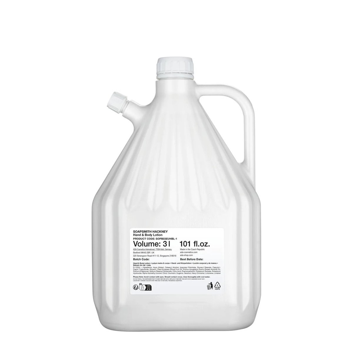 Soapsmith Hand & Body Lotion, Refill, 3 l