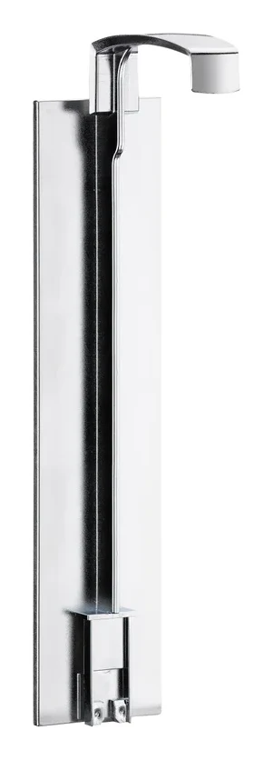 Single plastic bracket Chrome, self-adhesive — ADA Cosmetics