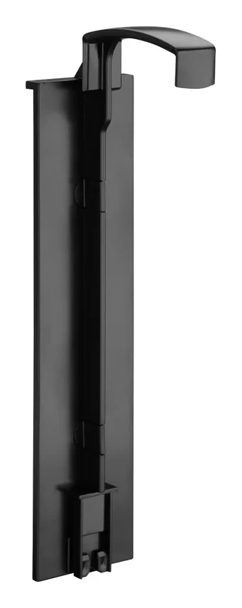 Single plastic bracket Black, self-adhesive — ADA Cosmetics