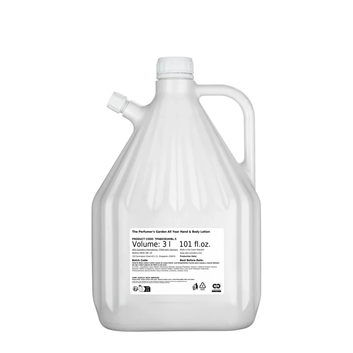 The Perfumer's Garden Hand & Body Lotion, Refill, 3 l