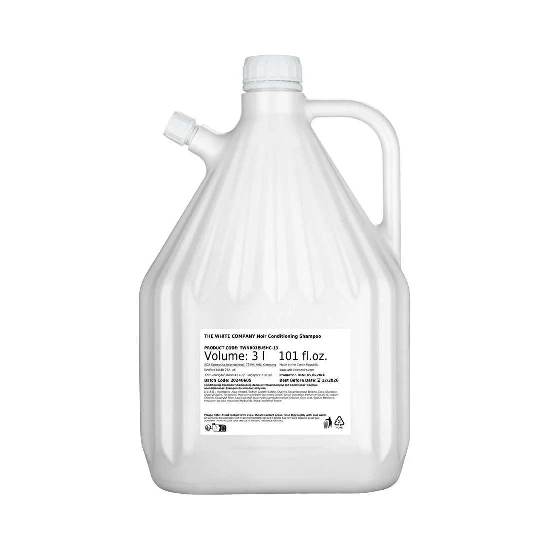Rezervă șampon și balsam Noir, rezervă, 3 l