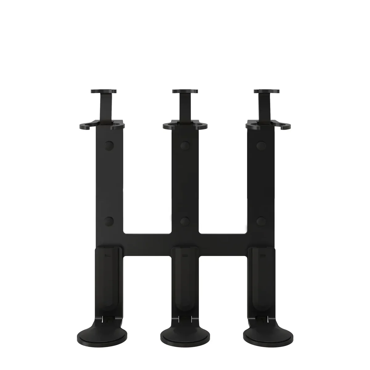 Tamper proof bracket triple Chicago, rubber black — ADA Cosmetics