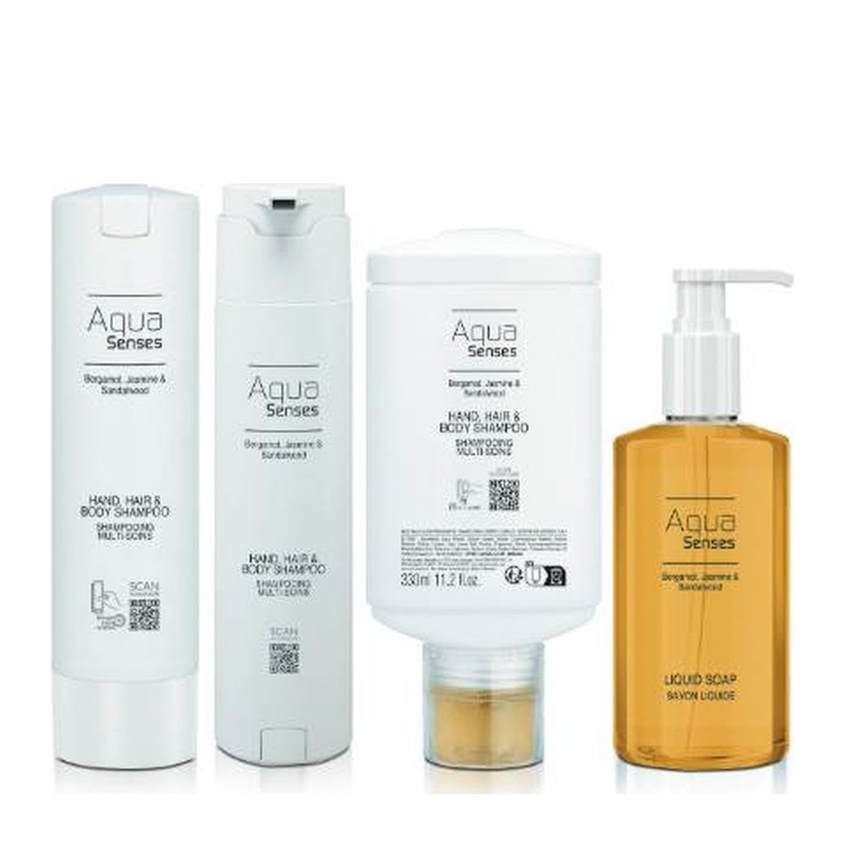 Aqua Senses Shampoo, Press+Wash, 330 ml