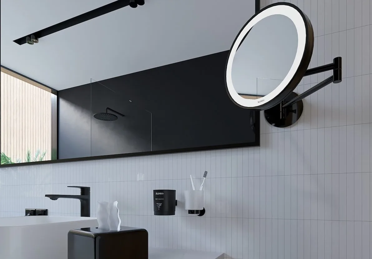 Aliseo accessory in black finish
